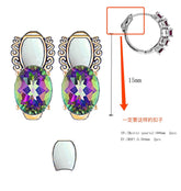 Sterling Silver Semi Mount Earrings Setting Oval OV 8X6mm - Syzjewelry